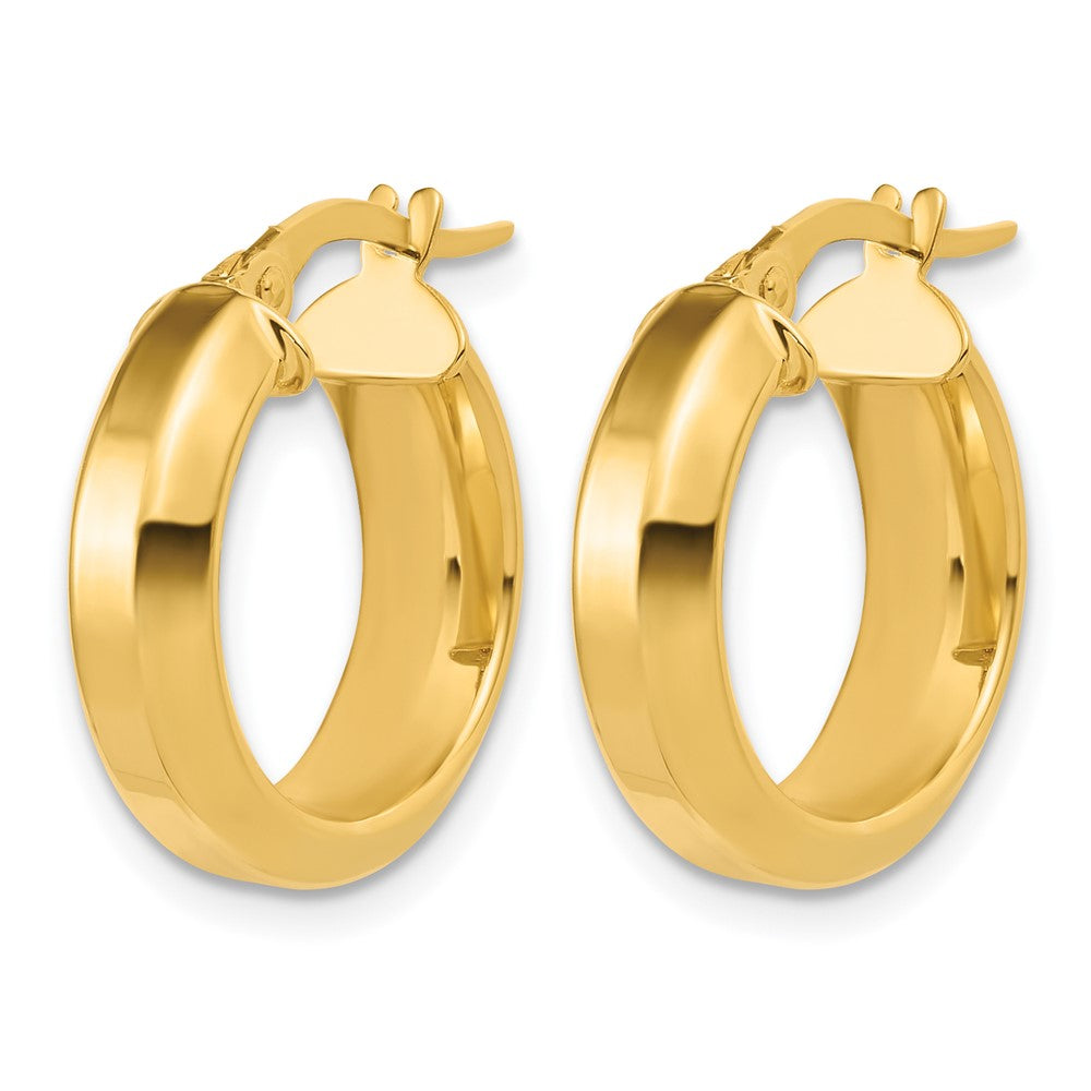 14K Polished Hoop Earrings