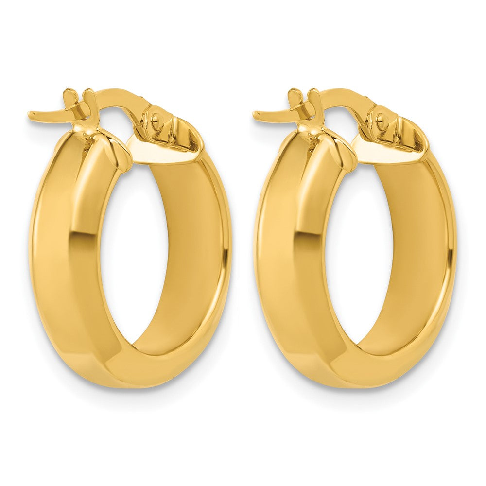 14K Polished Hoop Earrings