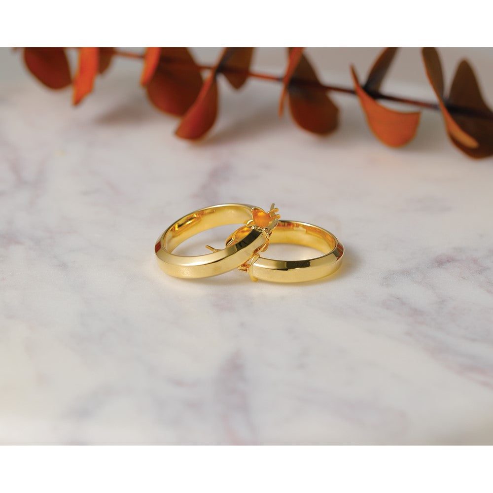 14K Polished Hoop Earrings