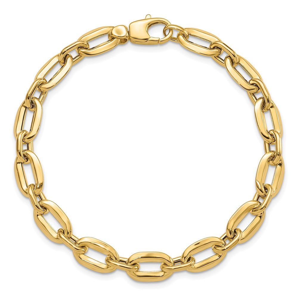 14K Polished Fancy Link Bracelet