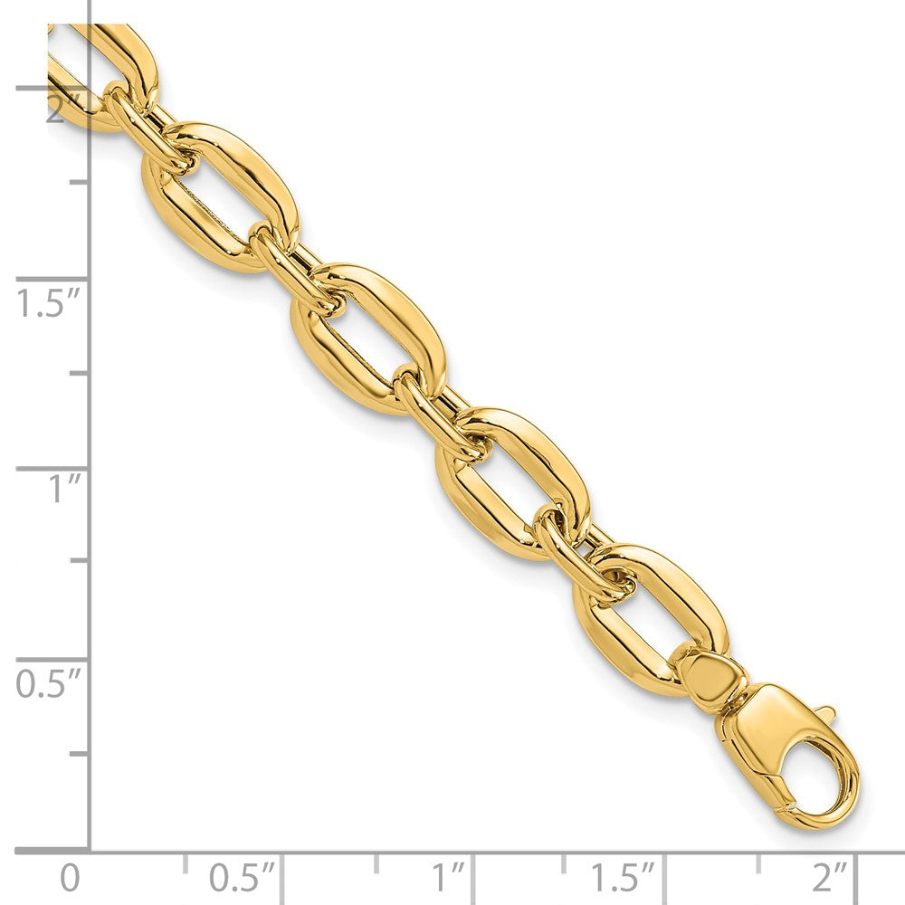 14K Polished Fancy Link Bracelet