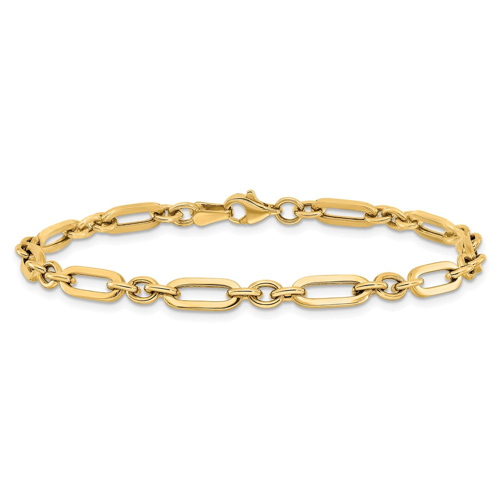 14K Polished Fancy Link Bracelet