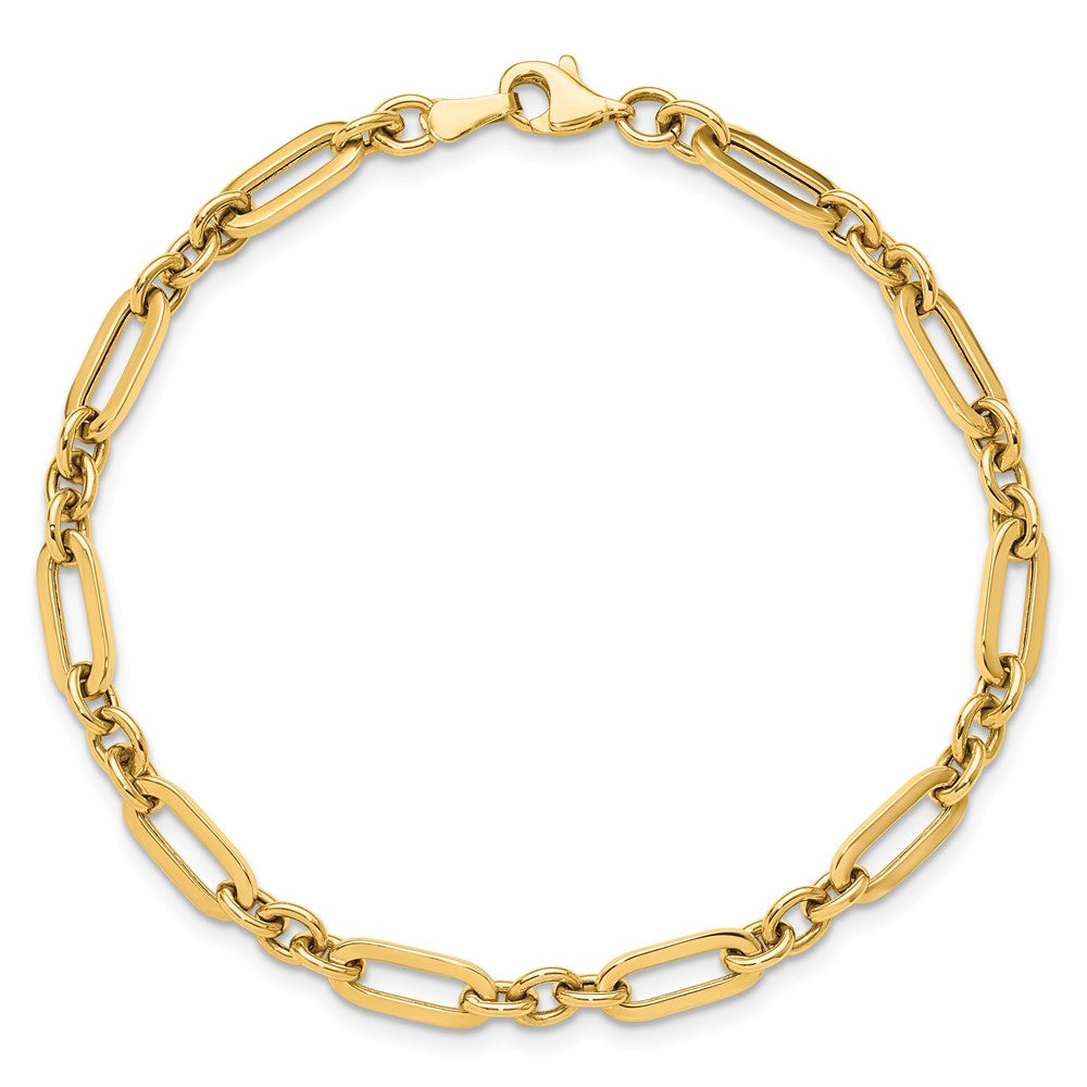 14K Polished Fancy Link Bracelet