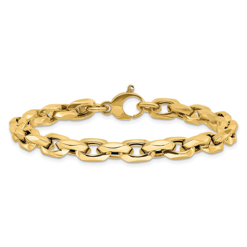 14K Polished Fancy Link Bracelet