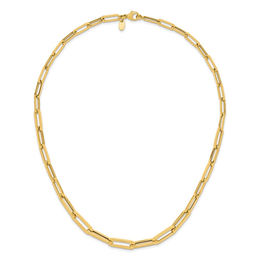 14K Polished Fancy Link Necklace