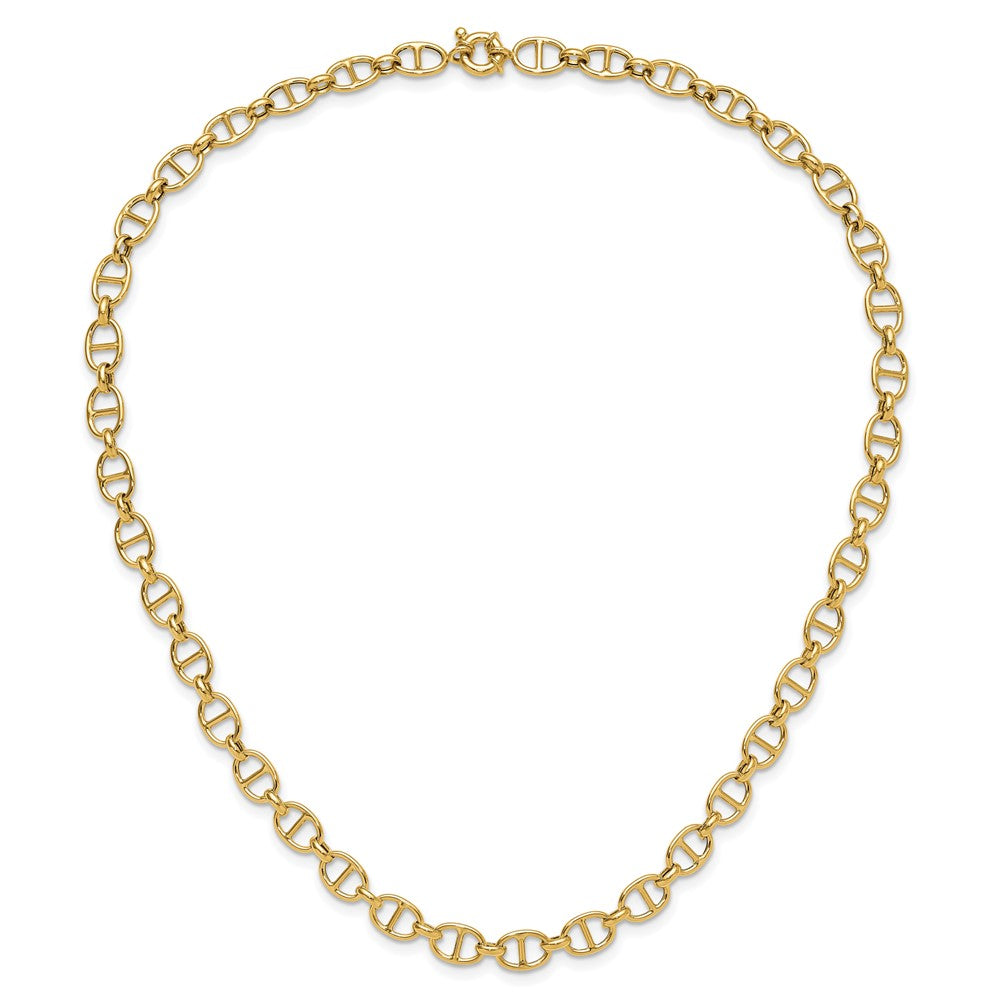 14K Polished Fancy Link Necklace