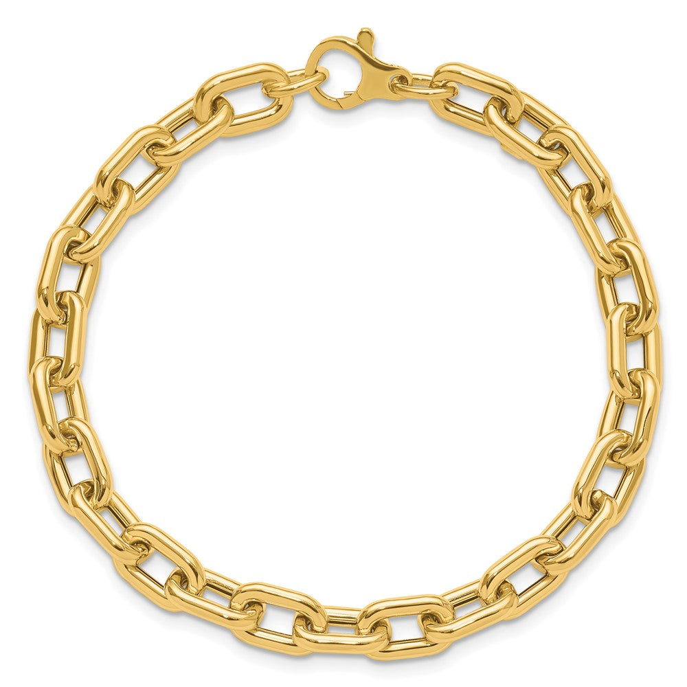 14K Polished Fancy Link Bracelet