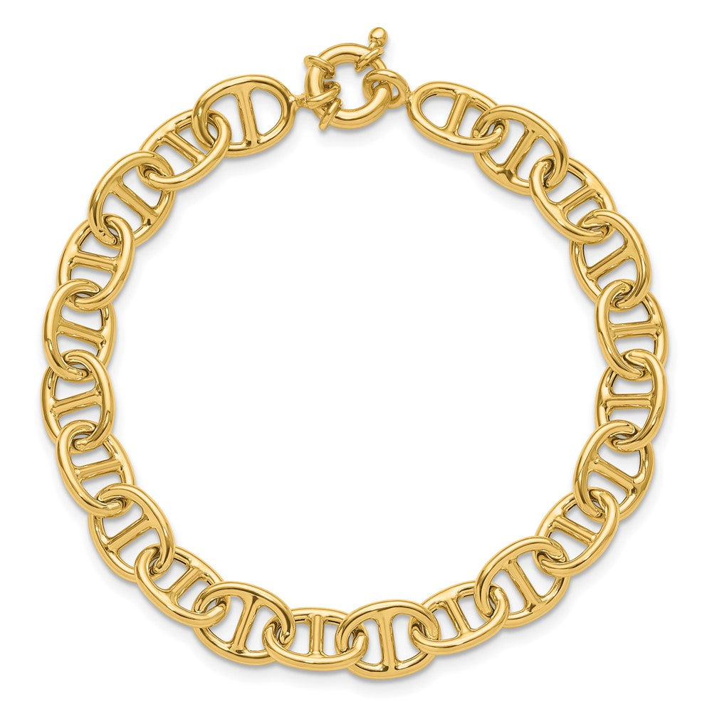 14K Polished Fancy Link Bracelet