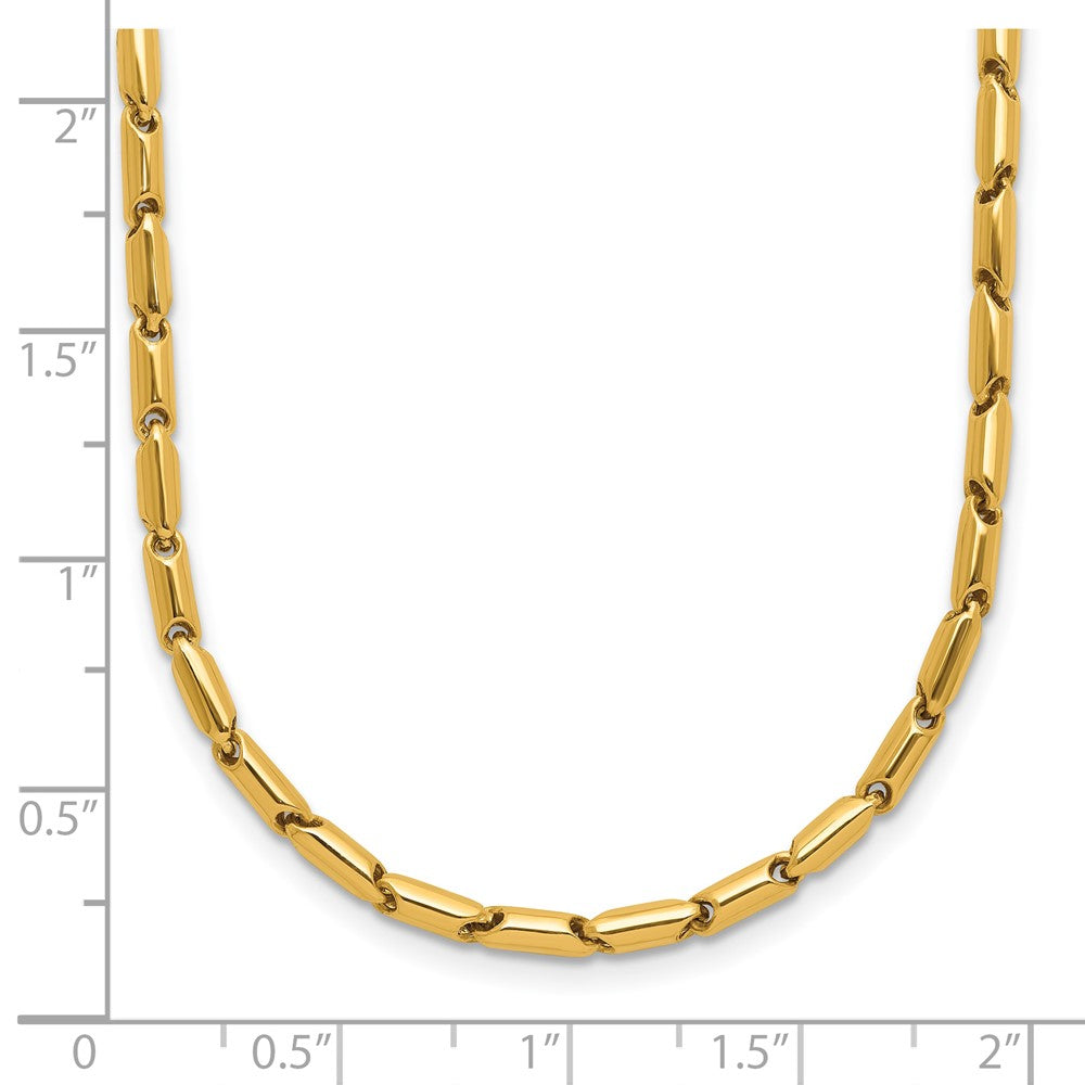 14K Polished Fancy Link Necklace
