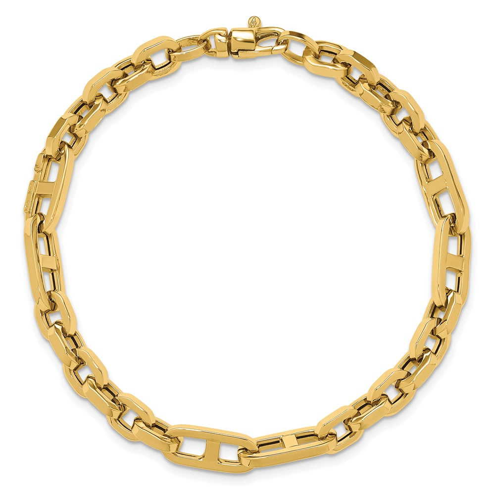 14K Polished Fancy Link Bracelet