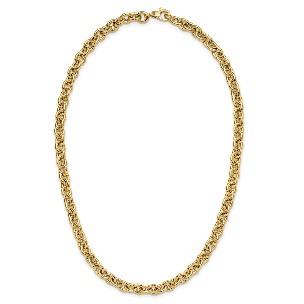 14K Polished Fancy Link Necklace