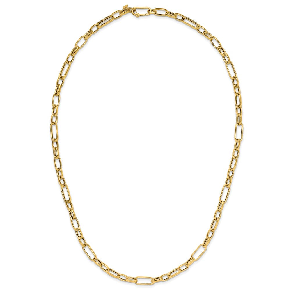14K Polished Fancy Link Necklace