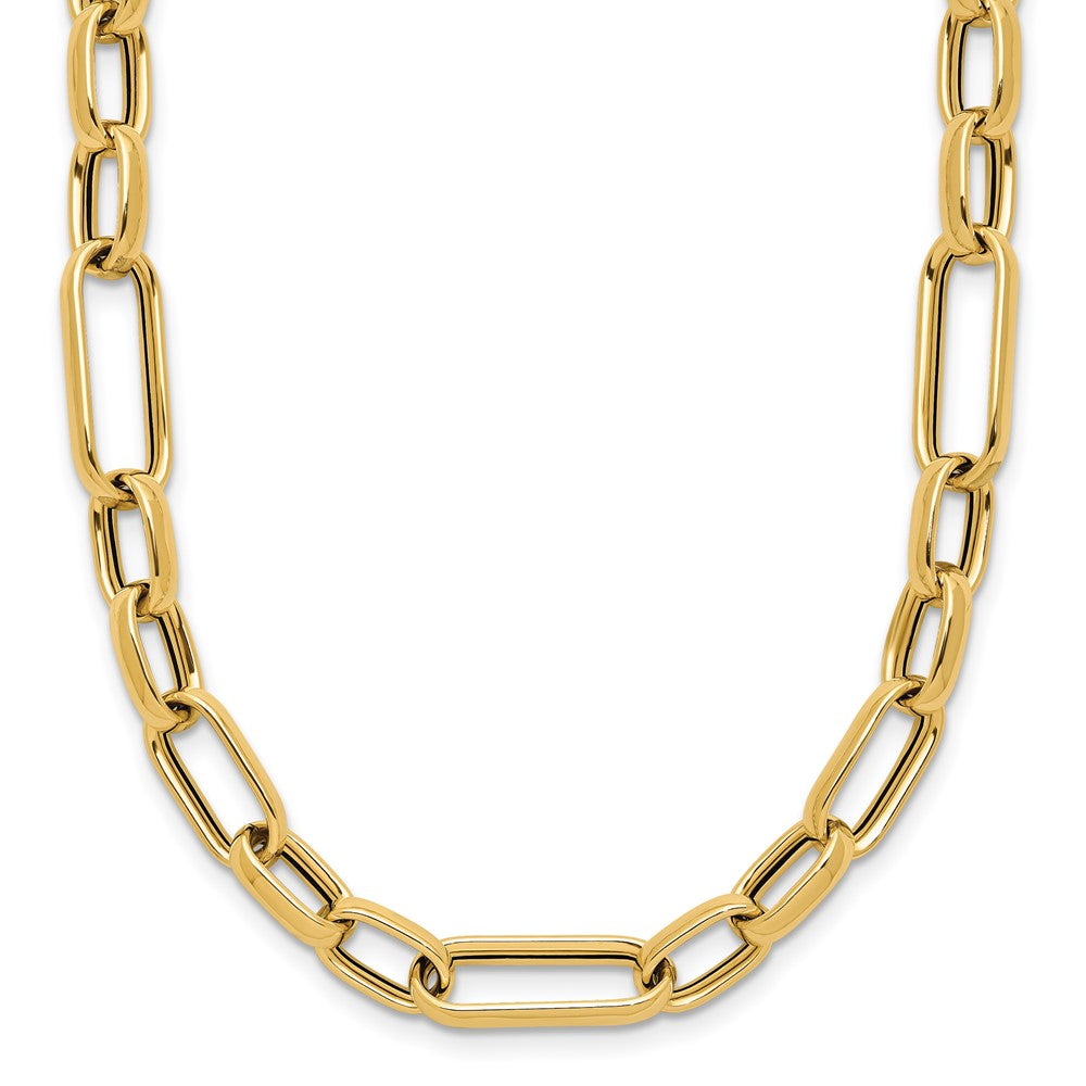 14K Polished Fancy Link Necklace