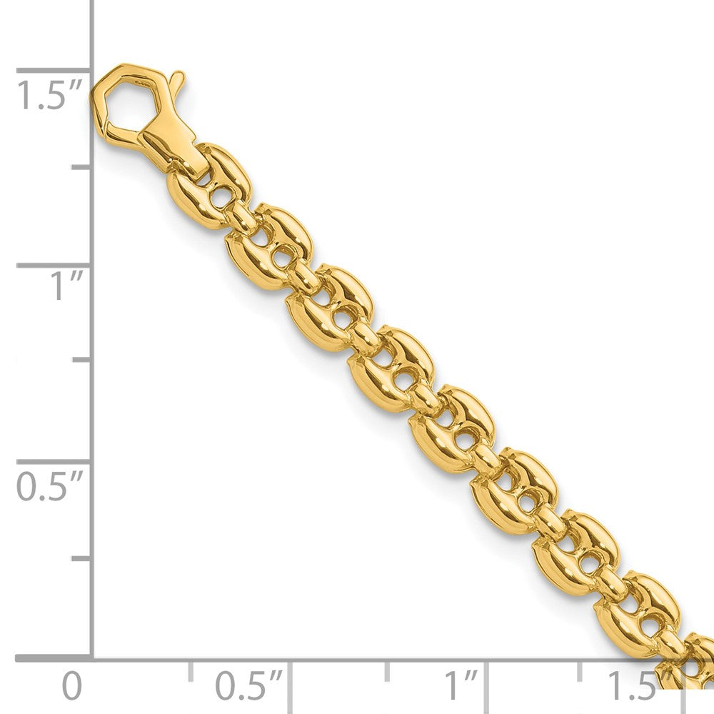 14K Polished Fancy Link Bracelet