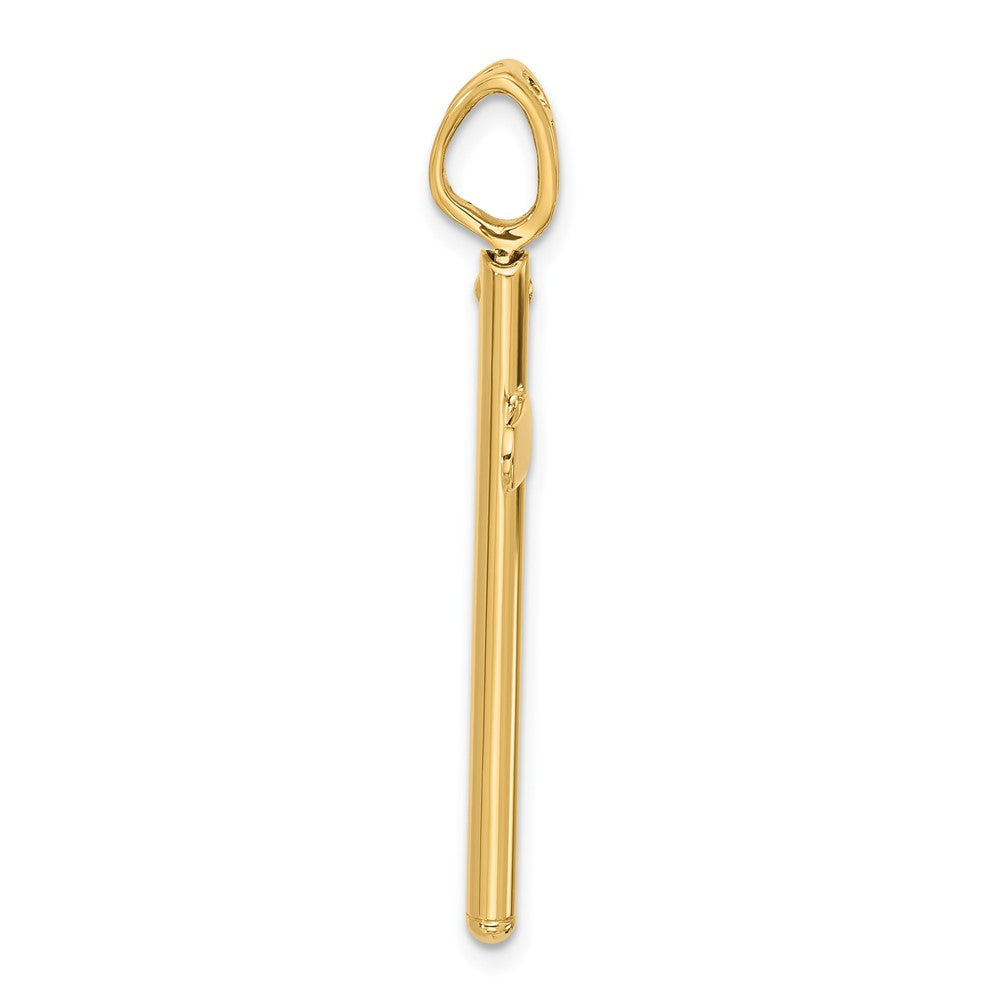 14K Polished Cross Pendant