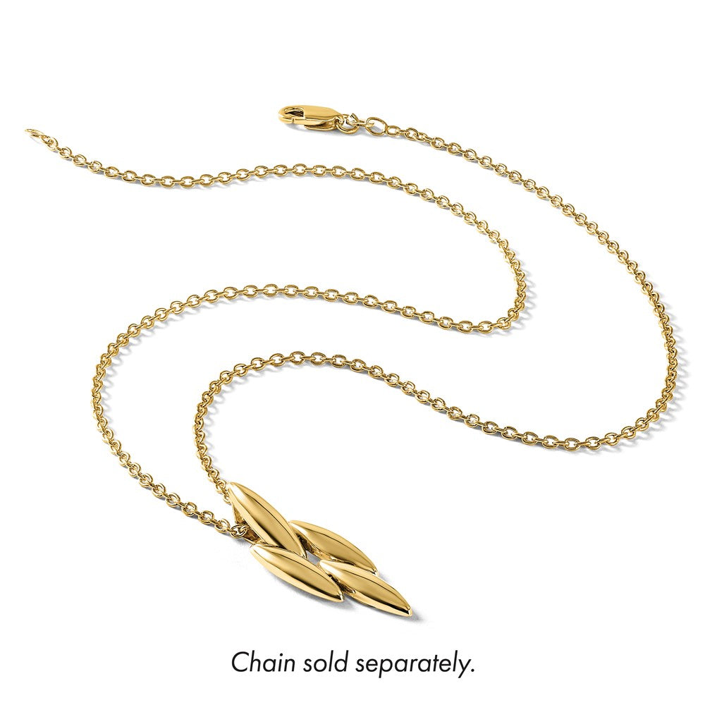 14K Polished Fancy Pendant