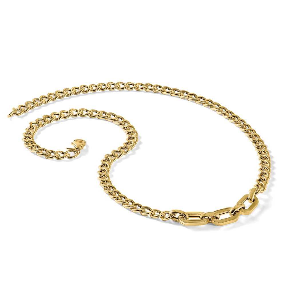 14K Polished Fancy Link Necklace