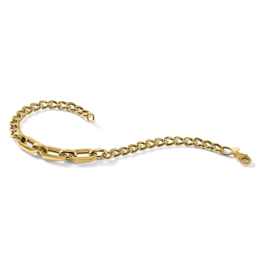 14K Polished Fancy Link Bracelet