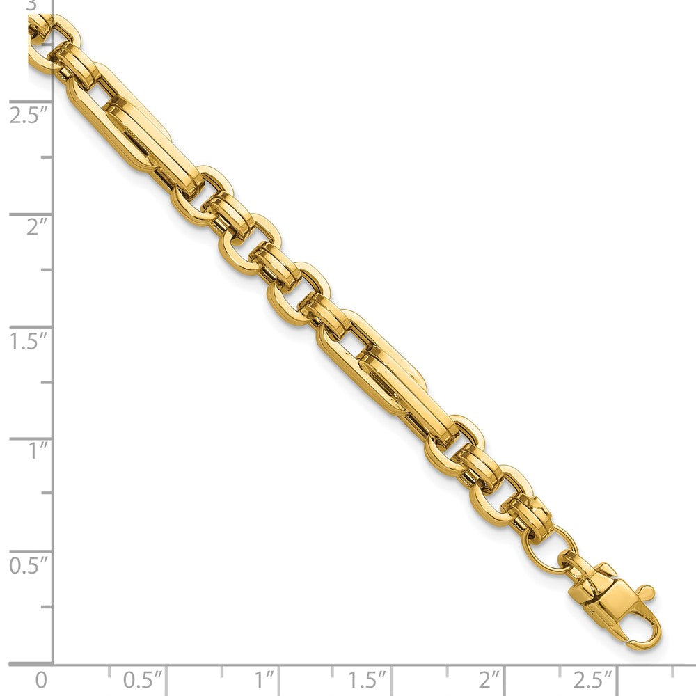 14K Polished Fancy Link Bracelet