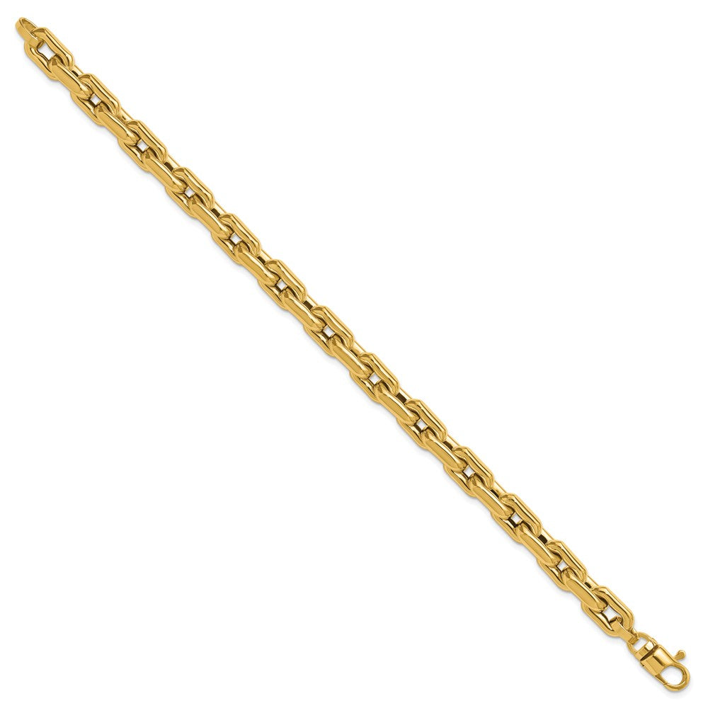 14K Polished Fancy Link Men's Bracelet