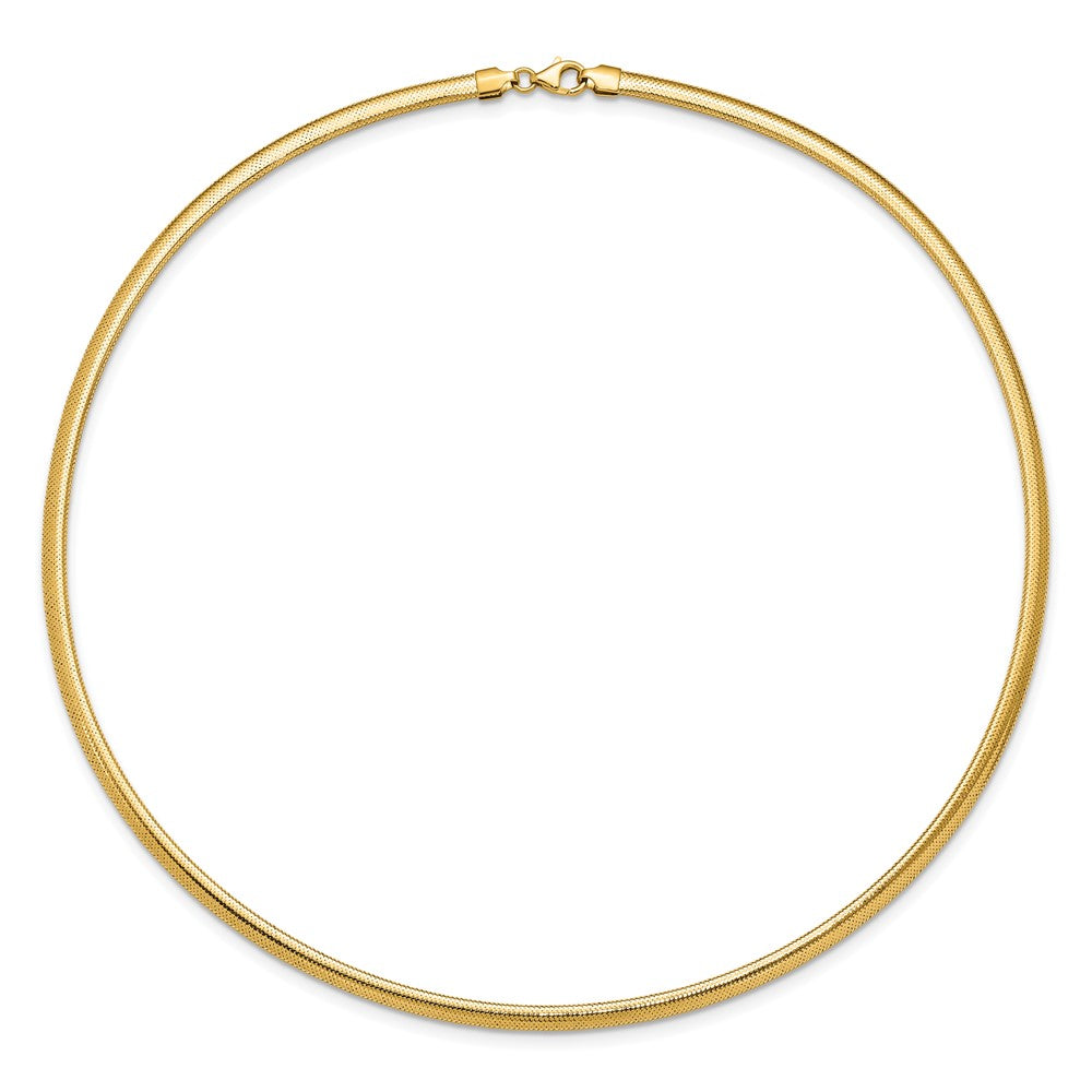 14K Polished Mesh Necklace