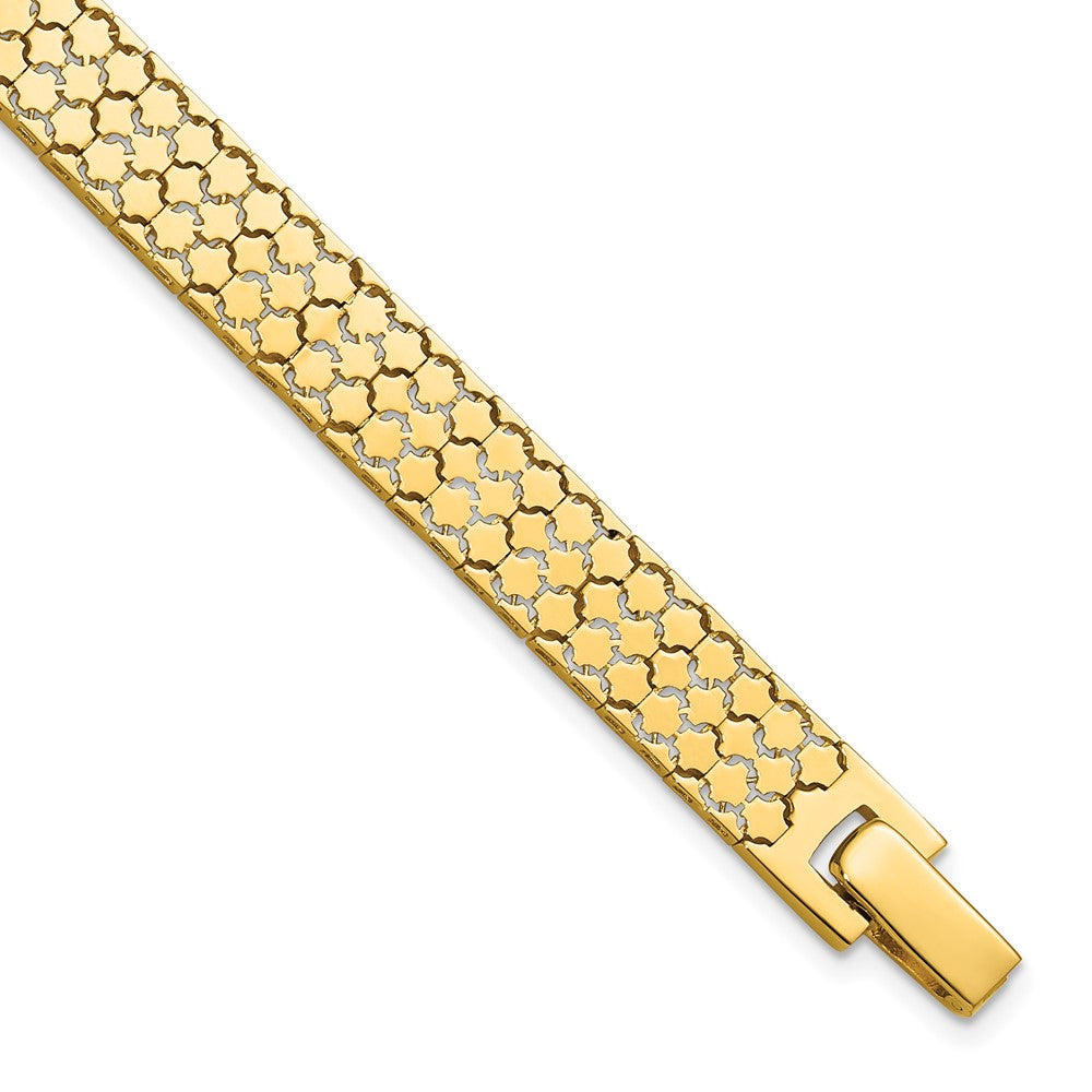 14K Polished Fancy Bracelet