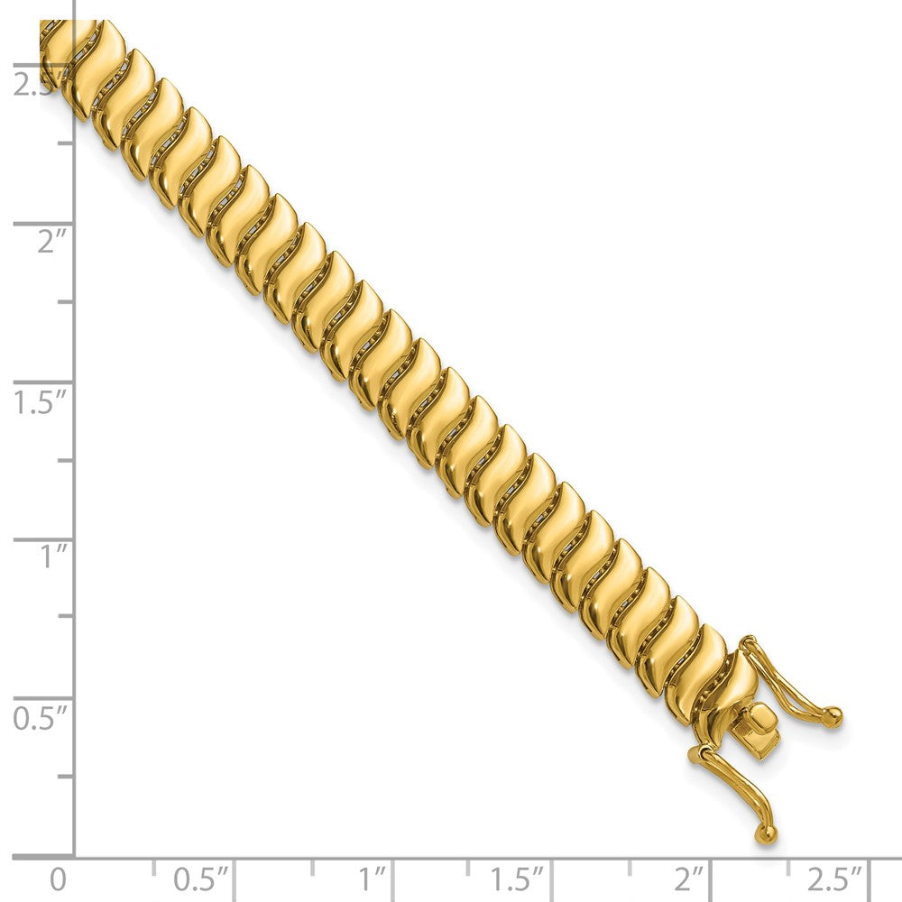 14K Polished Fancy Link Bracelet