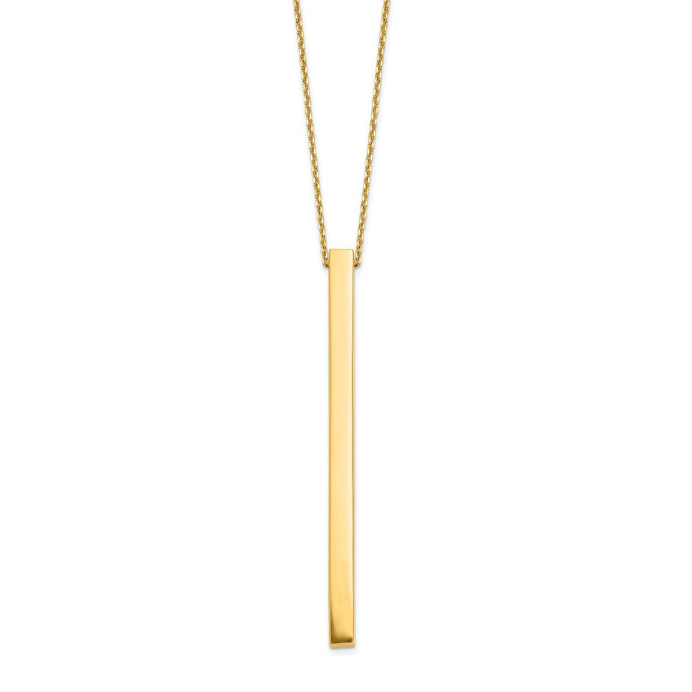 14k Yellow gold;Hollow;Fancy lobster;2in extension