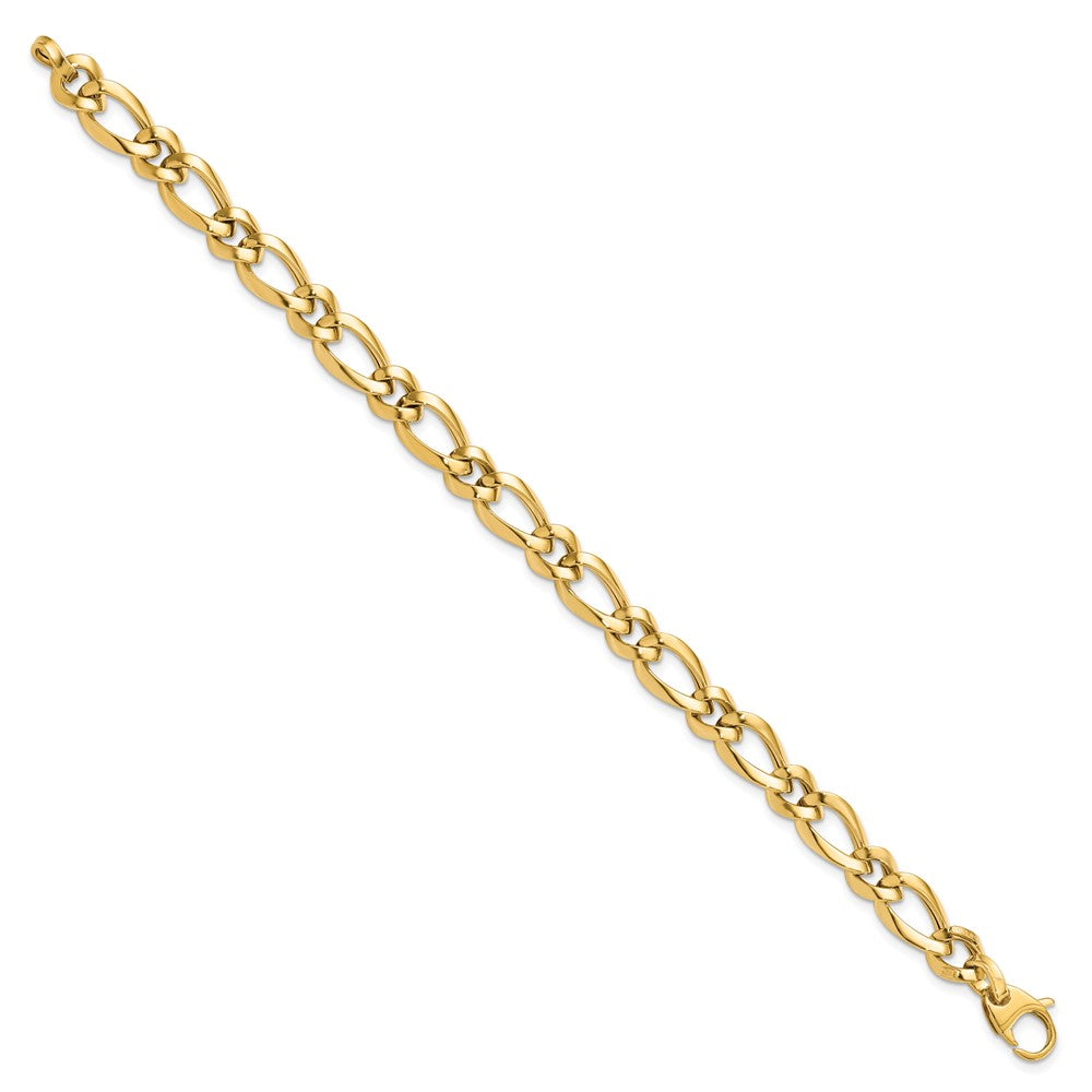 14K Polished Fancy Link 7.5in Bracelet