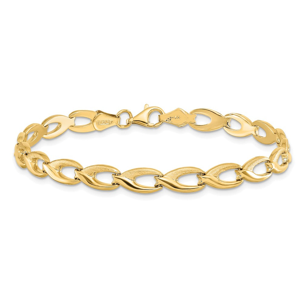 14K Fancy Link Bracelet