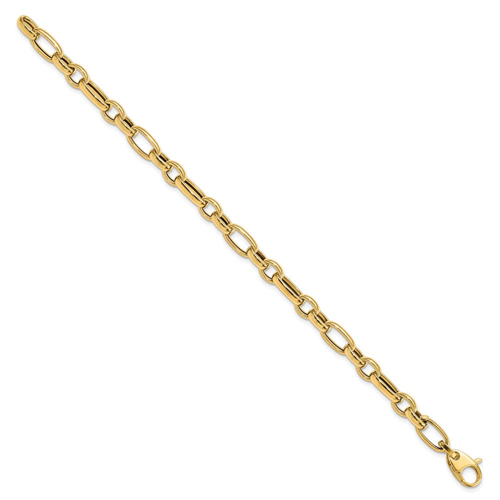 14K Polished Fancy Link Bracelet