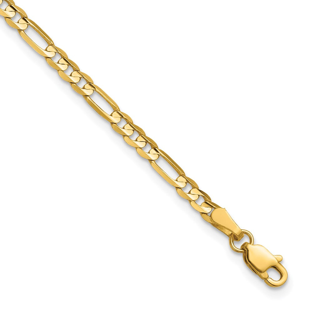 Solid;Polished;14k Yellow gold;Lobster;Concave;Open