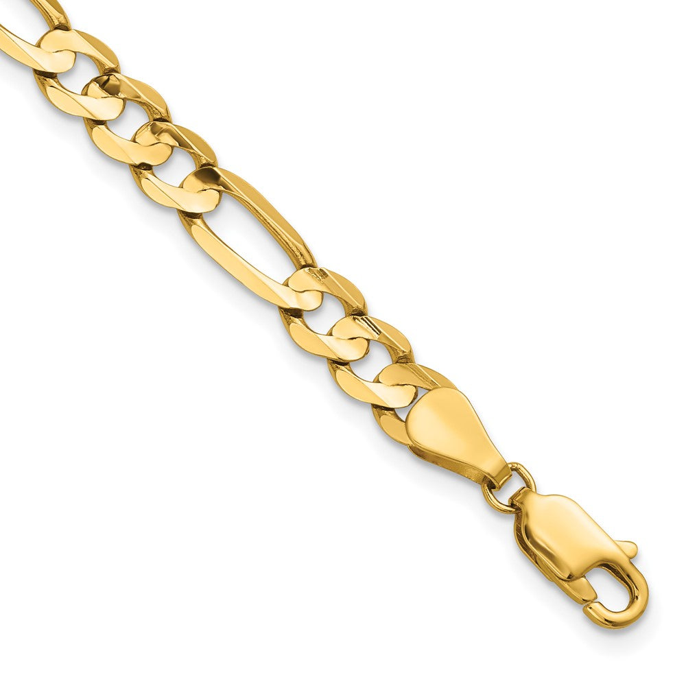Solid;Polished;14k Yellow gold;Lobster;Concave;Open