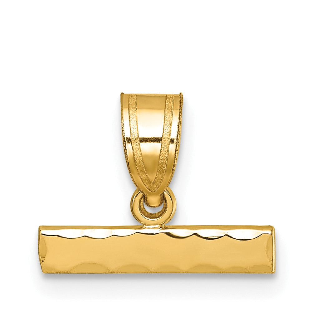 Solid;Casted;Diamond-cut;Satin;14k Yellow gold