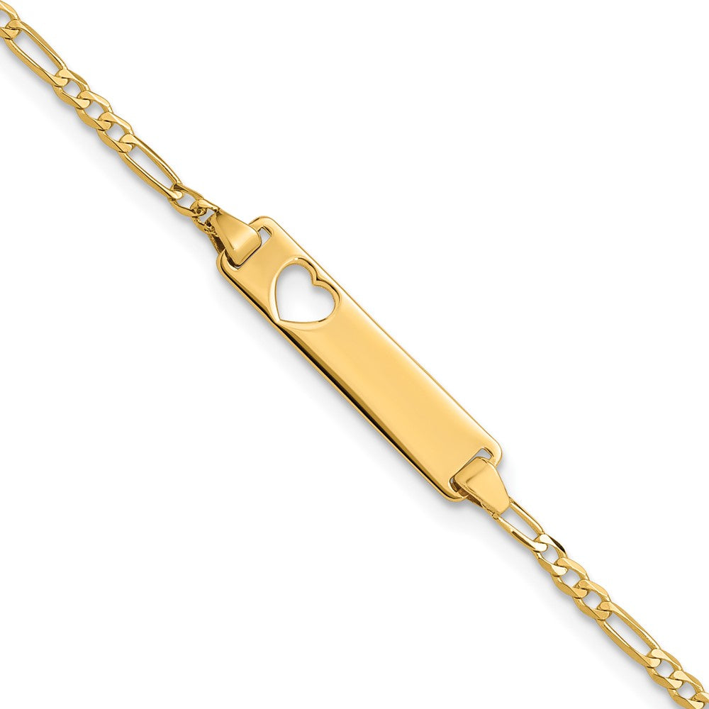 Polished;14k Yellow gold;Engravable;Spring Ring