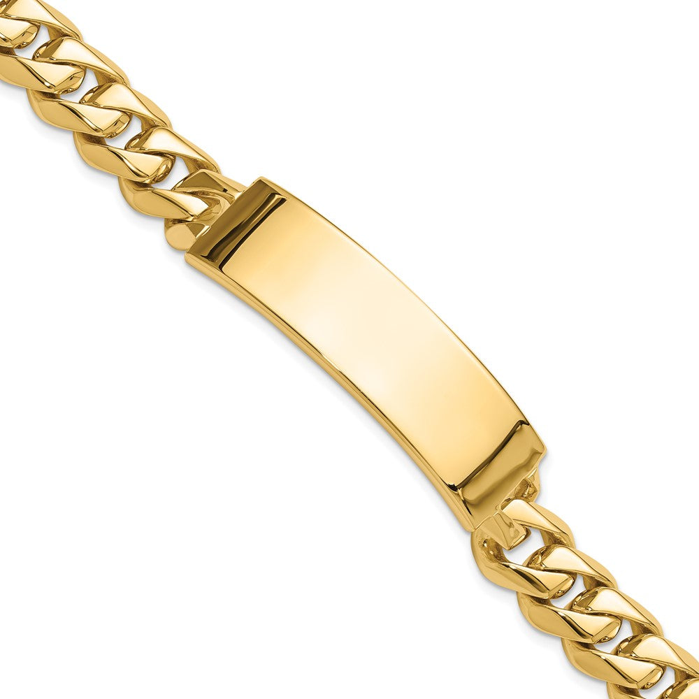Solid;Casted;Polished;14k Yellow gold;Engravable;Special lengths avail.;Heavy duty box