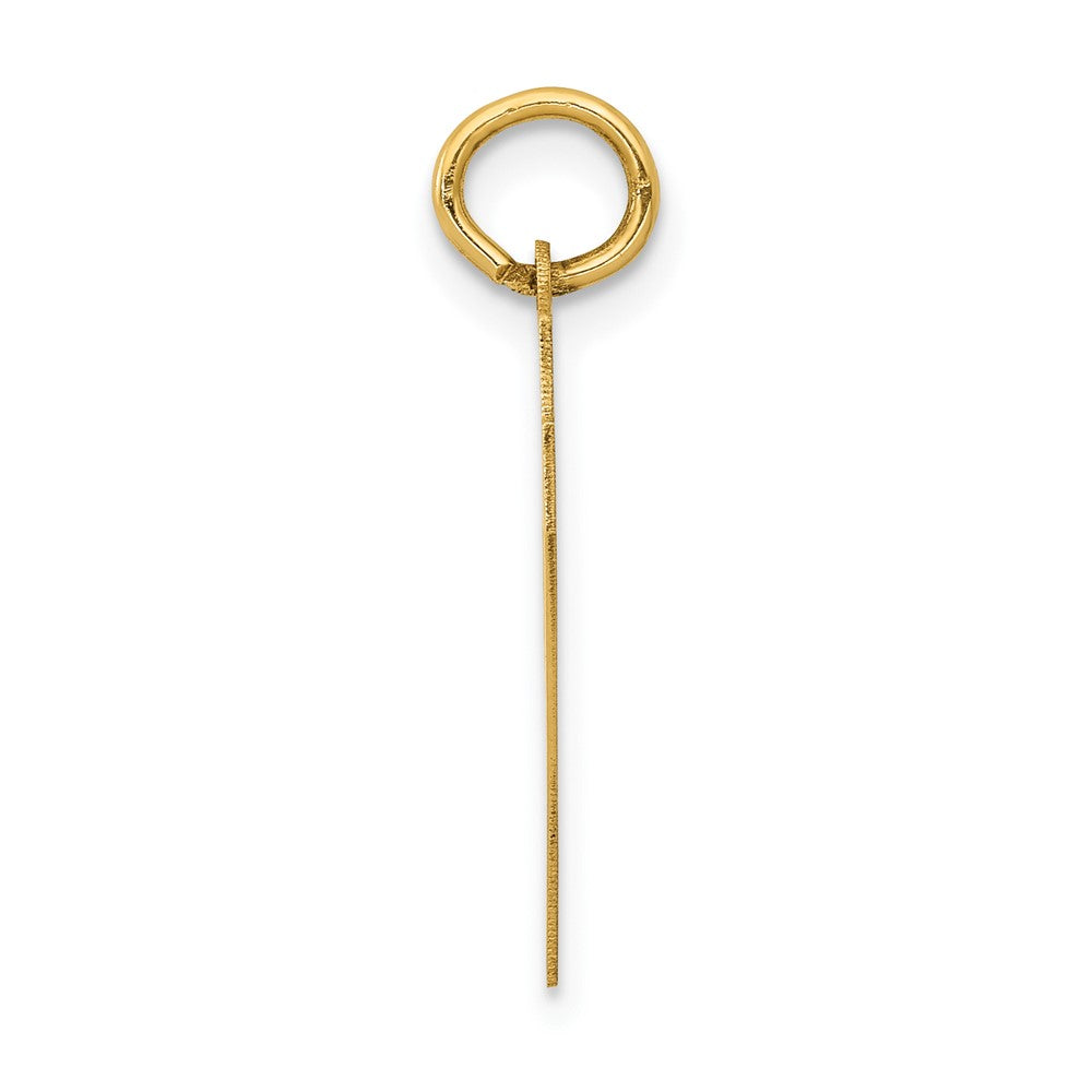 14k Medium Polished Number 47 Charm