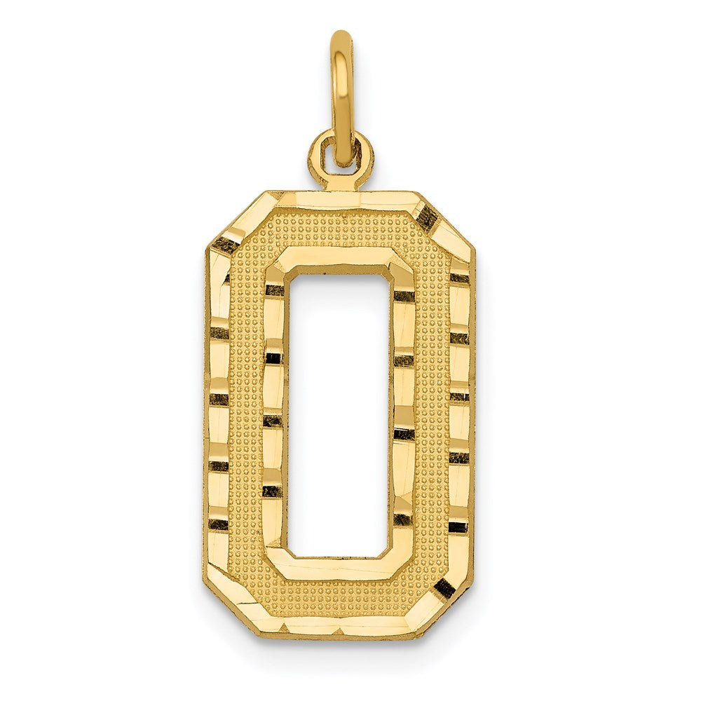 Solid;Casted;Diamond-cut;Satin;14k Yellow gold