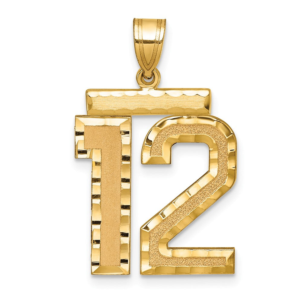Solid;Casted;Diamond-cut;Satin;14k Yellow gold