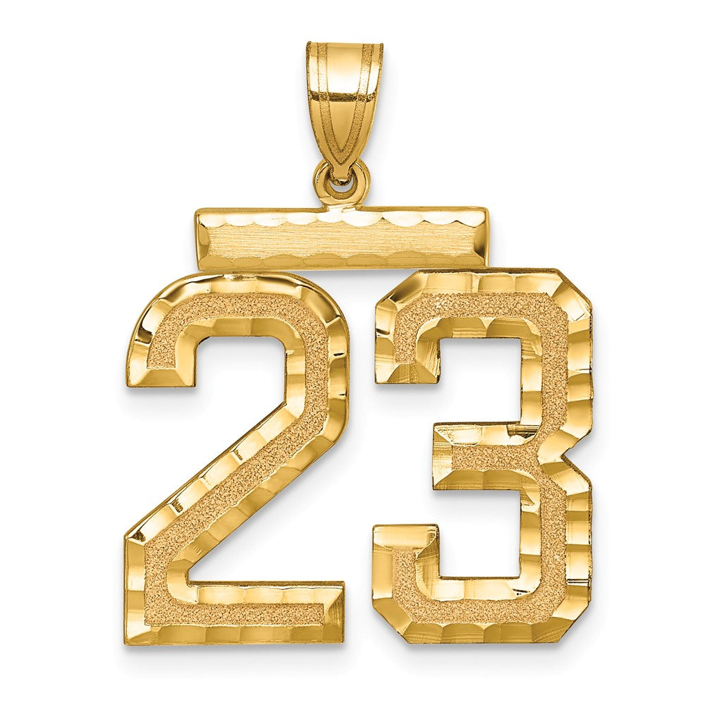 Solid;Casted;Diamond-cut;Satin;14k Yellow gold