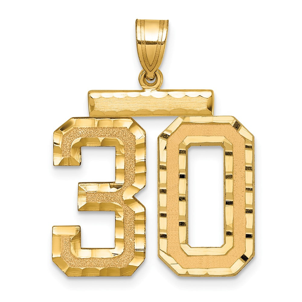 Solid;Casted;Diamond-cut;Satin;14k Yellow gold
