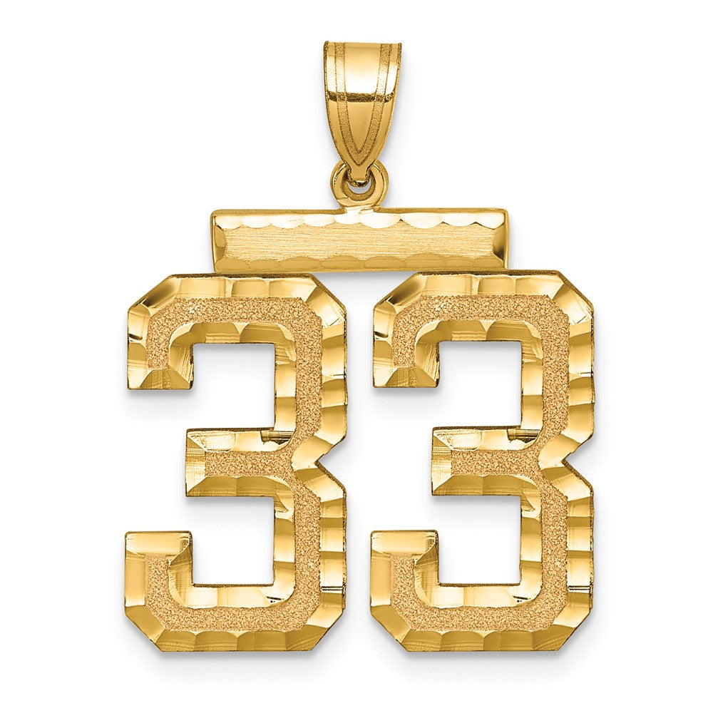 Solid;Casted;Diamond-cut;Satin;14k Yellow gold
