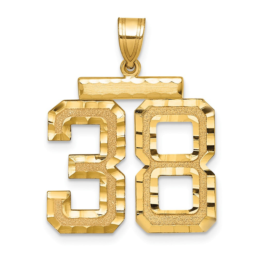 Solid;Casted;Diamond-cut;Satin;14k Yellow gold