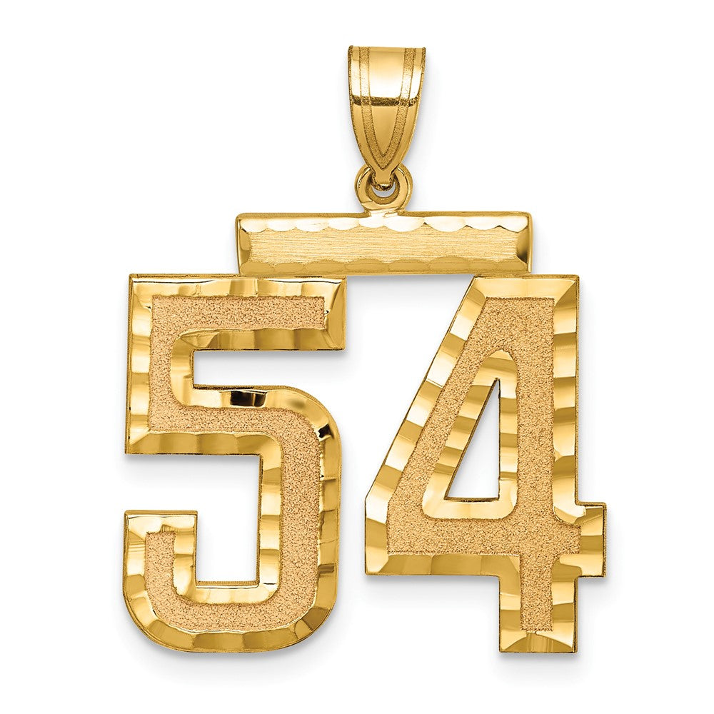 Solid;Casted;Diamond-cut;Satin;14k Yellow gold