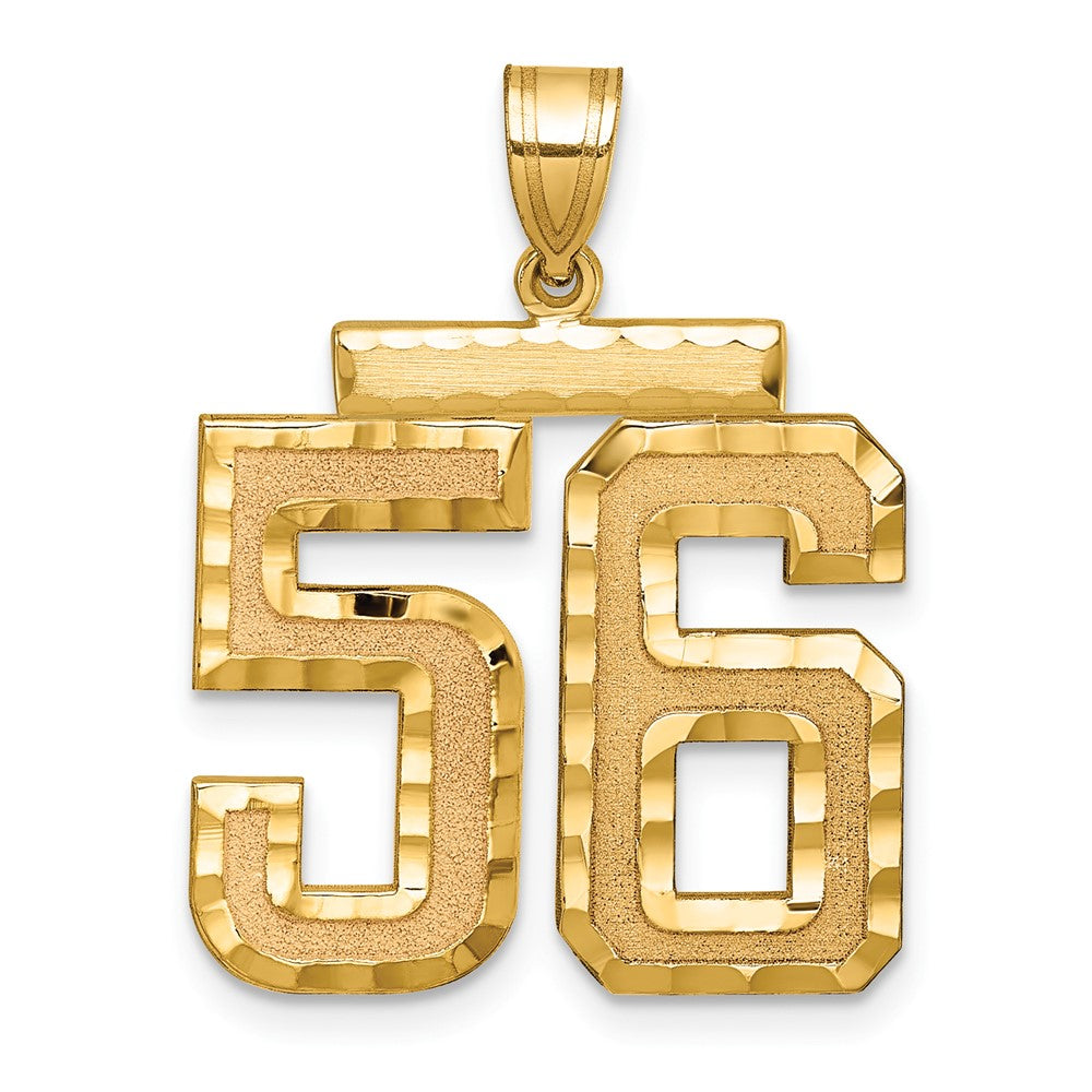 Solid;Casted;Diamond-cut;Satin;14k Yellow gold