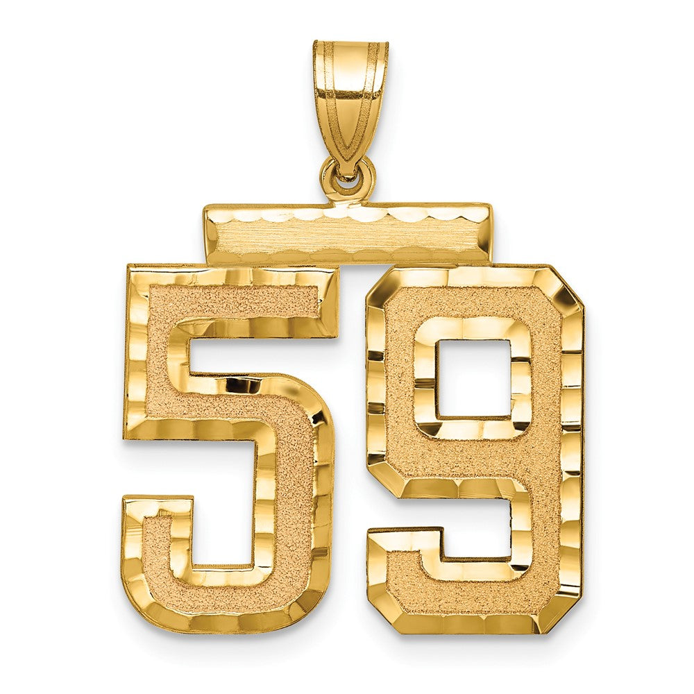 Solid;Casted;Diamond-cut;Satin;14k Yellow gold