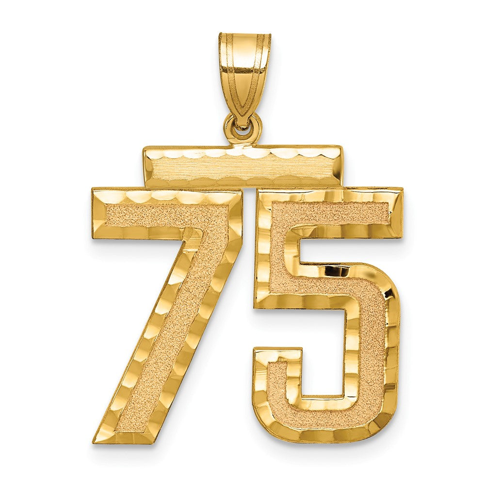 Solid;Casted;Diamond-cut;Satin;14k Yellow gold
