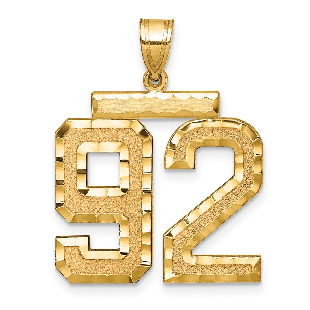 Solid;Casted;Diamond-cut;Satin;14k Yellow gold