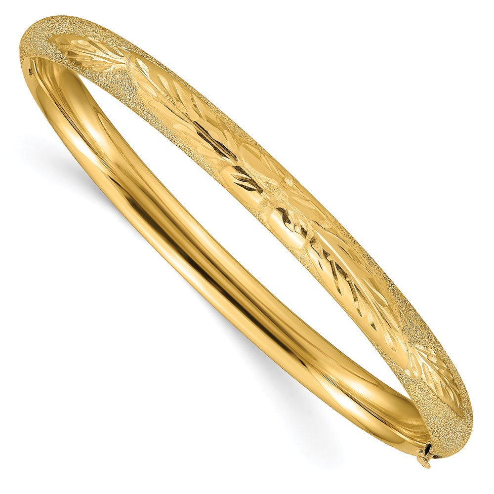 14k Yellow gold;Hollow;Safety bar
