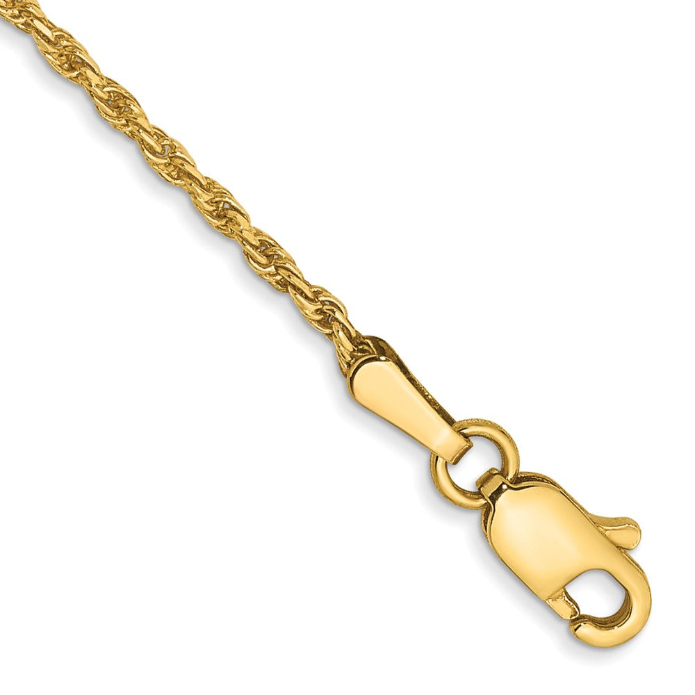 Solid;Diamond-cut;14k Yellow gold;Lobster